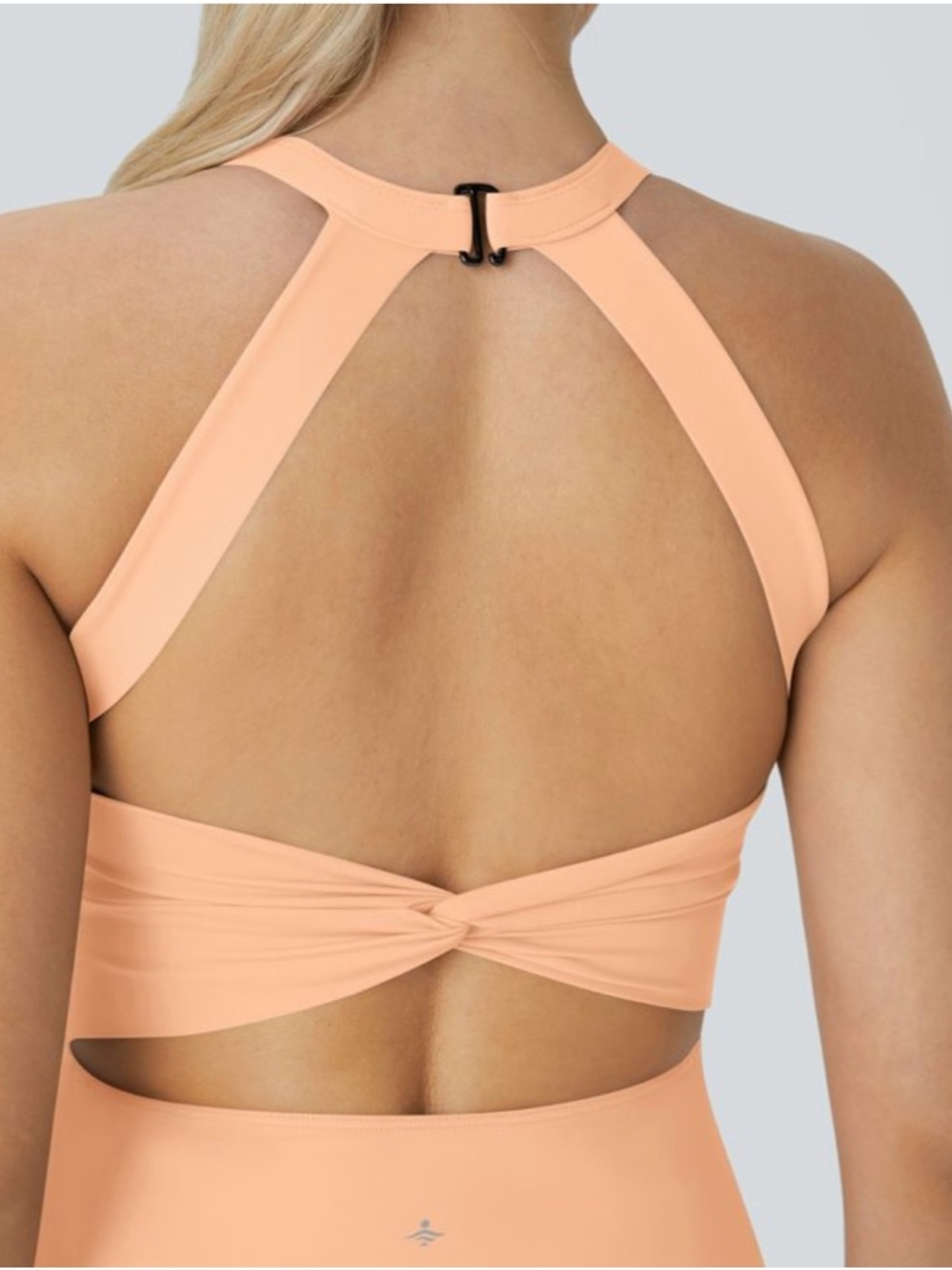 Halara Softlyzero Backless Twisted Cool Touch Active Dress Easy Peezy Sunburst - Picture 5 of 16